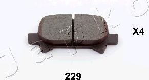 Japko 51229 - Brake Pad Set, disc brake autospares.lv