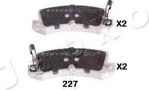 Japko 51227 - Brake Pad Set, disc brake autospares.lv