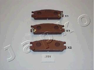 Japko 51701 - Brake Pad Set, disc brake autospares.lv