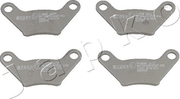 Japko 51MC04 - Brake Pad Set, disc brake autospares.lv