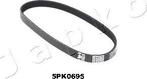 Japko 5PK695 - V-Ribbed Belt autospares.lv