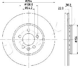 Japko 60442 - Brake Disc autospares.lv