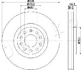 Japko 600909 - Brake Disc autospares.lv