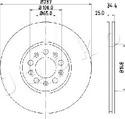 Japko 600901 - Brake Disc autospares.lv