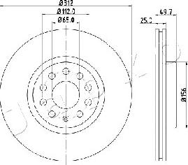 Japko 600902 - Brake Disc autospares.lv