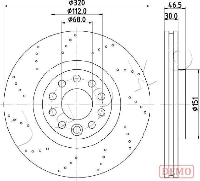 Japko 600913C - Brake Disc autospares.lv