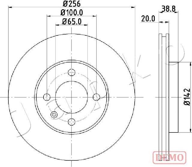 Japko 600935C - Brake Disc autospares.lv