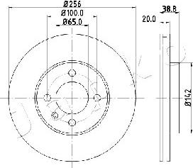 Japko 600935 - Brake Disc autospares.lv