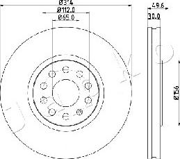 Japko 600933 - Brake Disc autospares.lv