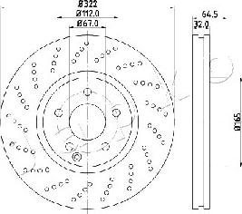 Japko 600520 - Brake Disc autospares.lv