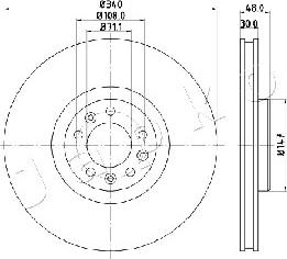 Japko 600611 - Brake Disc autospares.lv