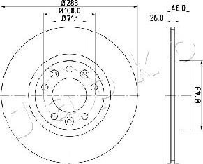 Japko 600634 - Brake Disc autospares.lv