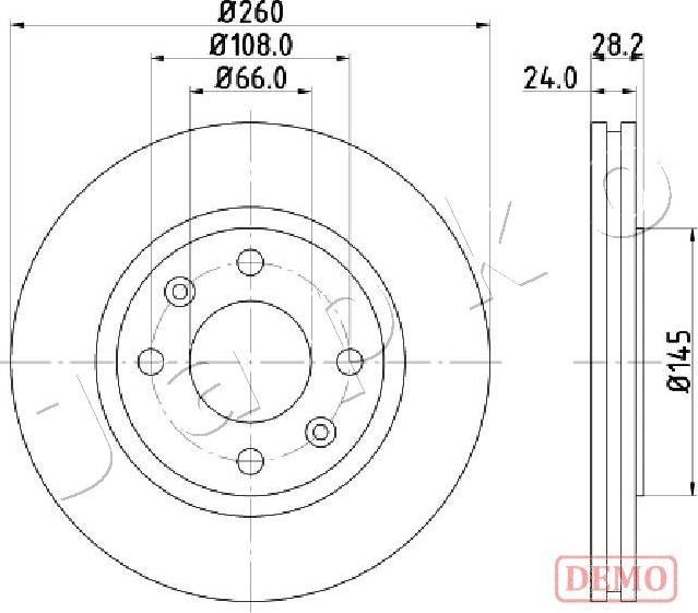 Japko 600632C - Brake Disc autospares.lv