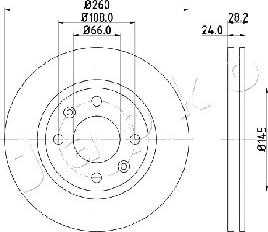 Japko 600632 - Brake Disc autospares.lv