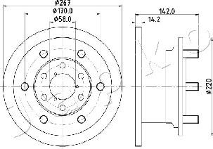 Japko 600254 - Brake Disc autospares.lv