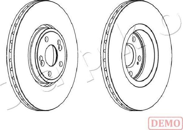 Japko 600704C - Brake Disc autospares.lv