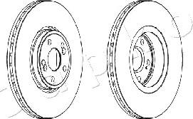 Japko 600704 - Brake Disc autospares.lv