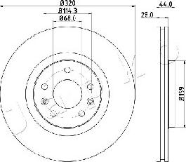 Japko 600702 - Brake Disc autospares.lv