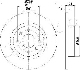 Japko 600719 - Brake Disc autospares.lv