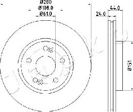 Japko 600710 - Brake Disc autospares.lv