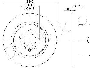 Japko 61426 - Brake Disc autospares.lv