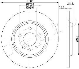 Japko 610909 - Brake Disc autospares.lv