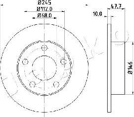 Japko 610905 - Brake Disc autospares.lv