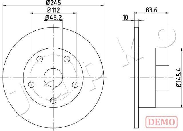 Japko 610906C - Brake Disc autospares.lv