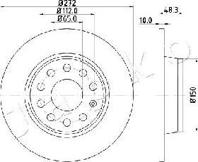 Japko 610901 - Brake Disc autospares.lv