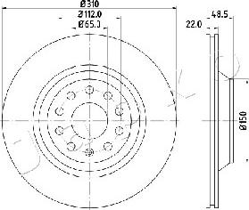 Japko 610903 - Brake Disc autospares.lv