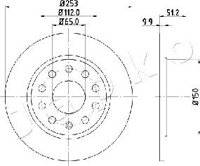 Japko 610902 - Brake Disc autospares.lv