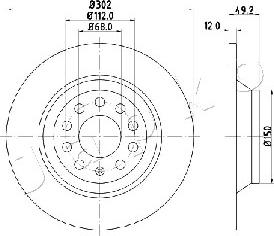 Japko 610915 - Brake Disc autospares.lv