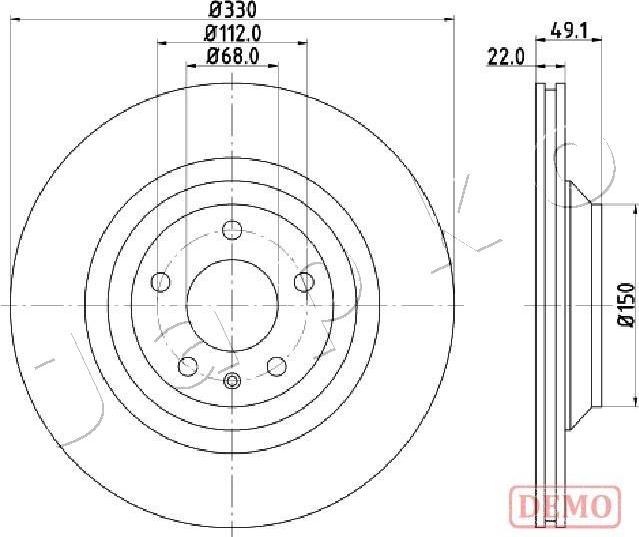 Japko 610916C - Brake Disc autospares.lv