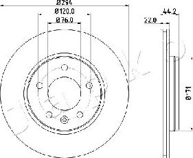 Japko 610925 - Brake Disc autospares.lv