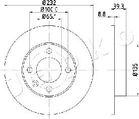 Japko 610921 - Brake Disc autospares.lv