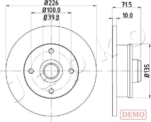 Japko 610922C - Brake Disc autospares.lv