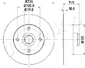 Japko 610922 - Brake Disc autospares.lv