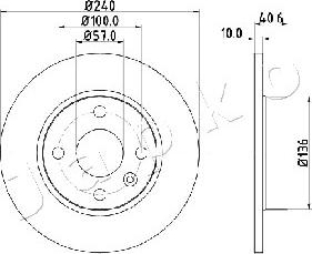 Japko 610405 - Brake Disc autospares.lv