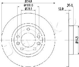 Japko 610408 - Brake Disc autospares.lv