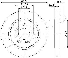 Japko 610506 - Brake Disc autospares.lv