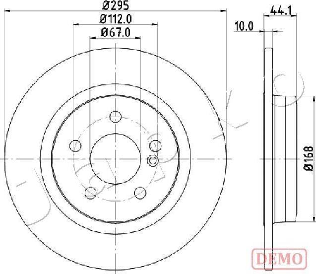 Japko 610503C - Brake Disc autospares.lv