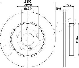 Japko 610507 - Brake Disc autospares.lv