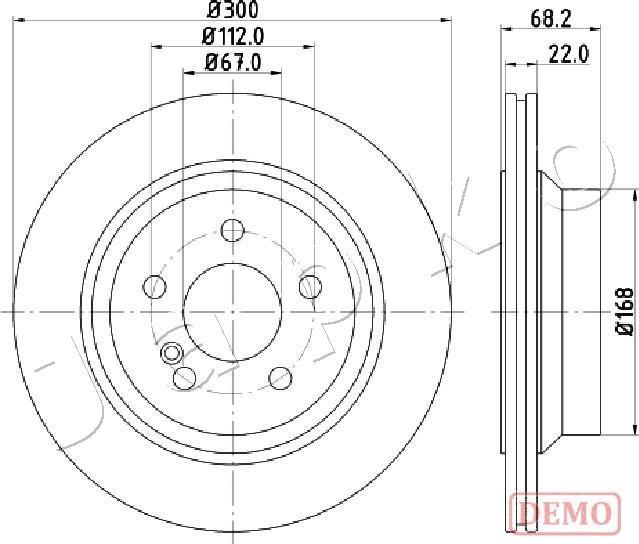 Japko 610514C - Brake Disc autospares.lv