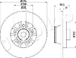 Japko 610511 - Brake Disc autospares.lv