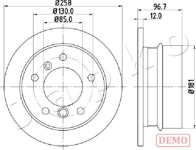 Japko 610518C - Brake Disc autospares.lv