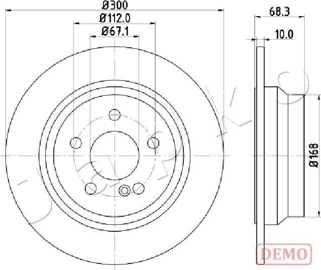 Japko 610513C - Brake Disc autospares.lv