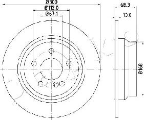 Japko 610513 - Brake Disc autospares.lv