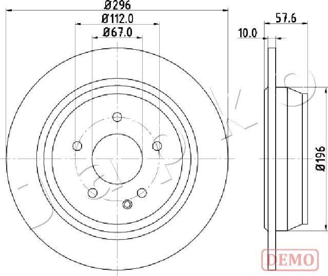 Japko 610532C - Brake Disc autospares.lv