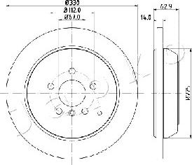 Japko 610524 - Brake Disc autospares.lv