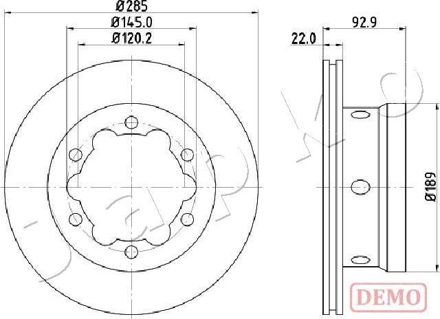 Japko 610528C - Brake Disc autospares.lv